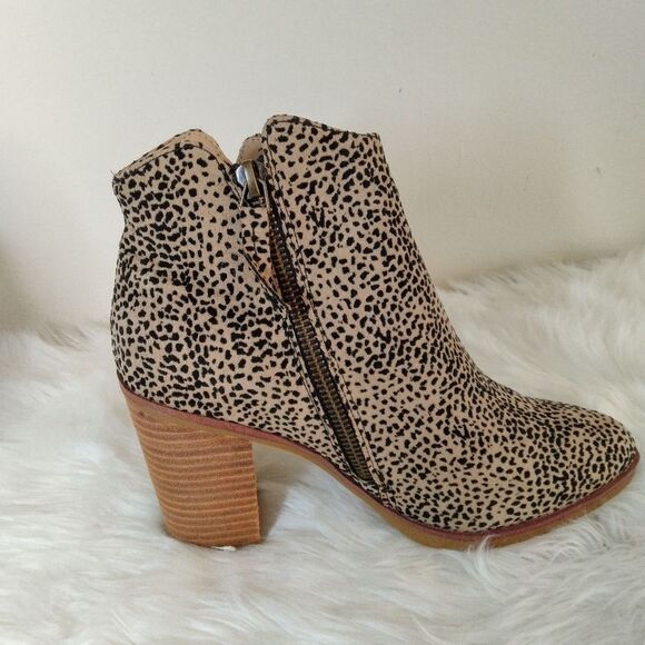 New Mia Eric Tracer cheetah boots cream/black size 6 - Picture 14 of 16